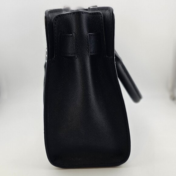 Michael Kors Dillon Microstud Crossbody Satchel Bag Black - Picture 5 of 12